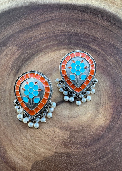 Colorful Hand-Painted Earrings